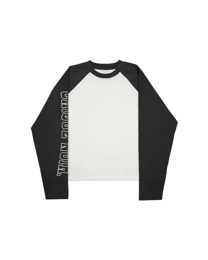 CHIQUE NOIR - TWO TONE LONGSLEEVE | OFF-WHITE/ANTRACITE