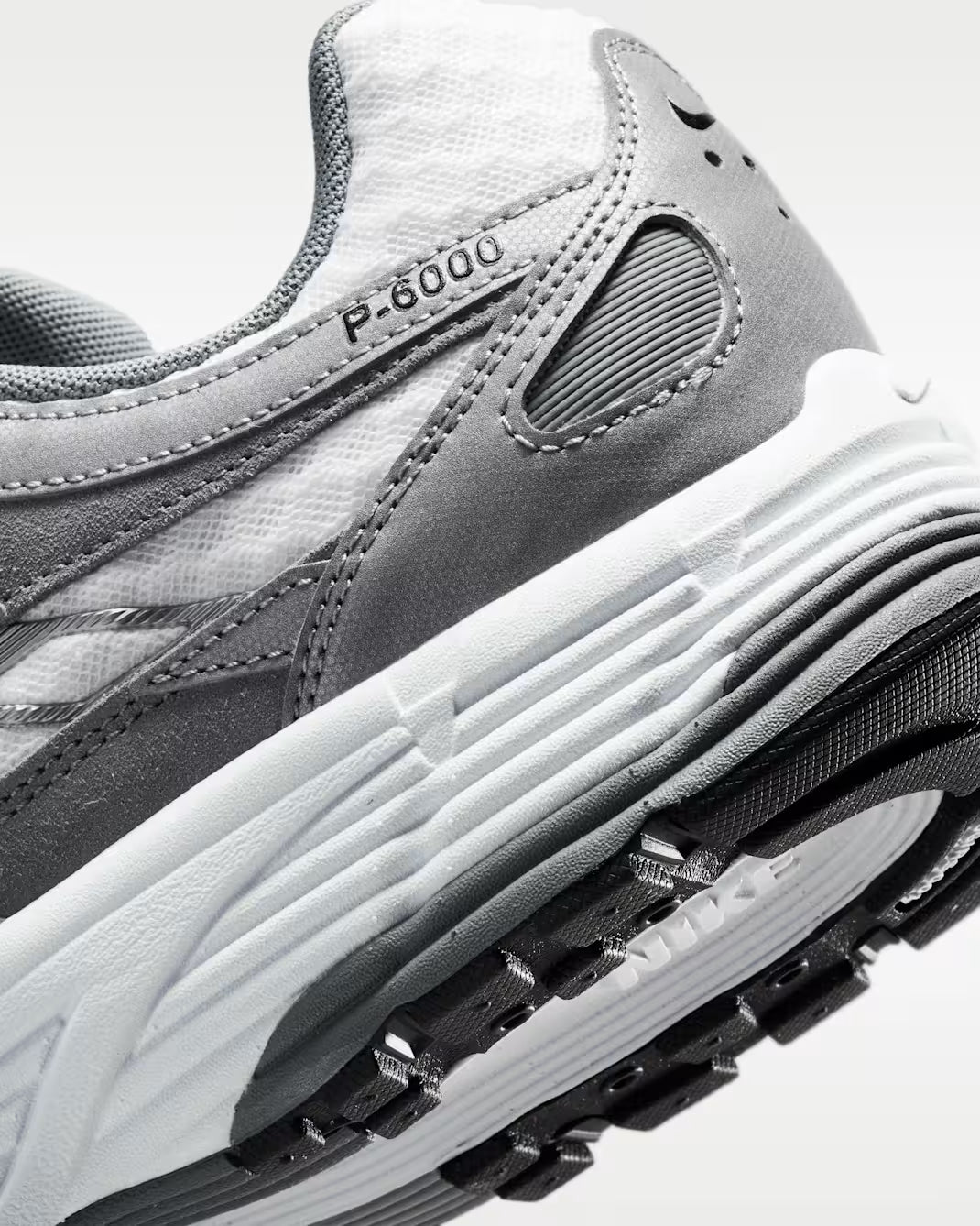 Nike P-6000 White Metallic Cool Grey Black