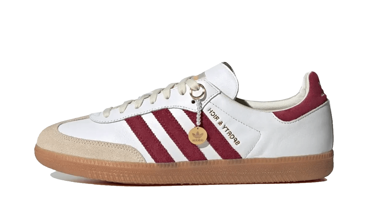 Adidas X Sporty & Rich Samba OG "White Burgundy" - IF5660 - Mentastore