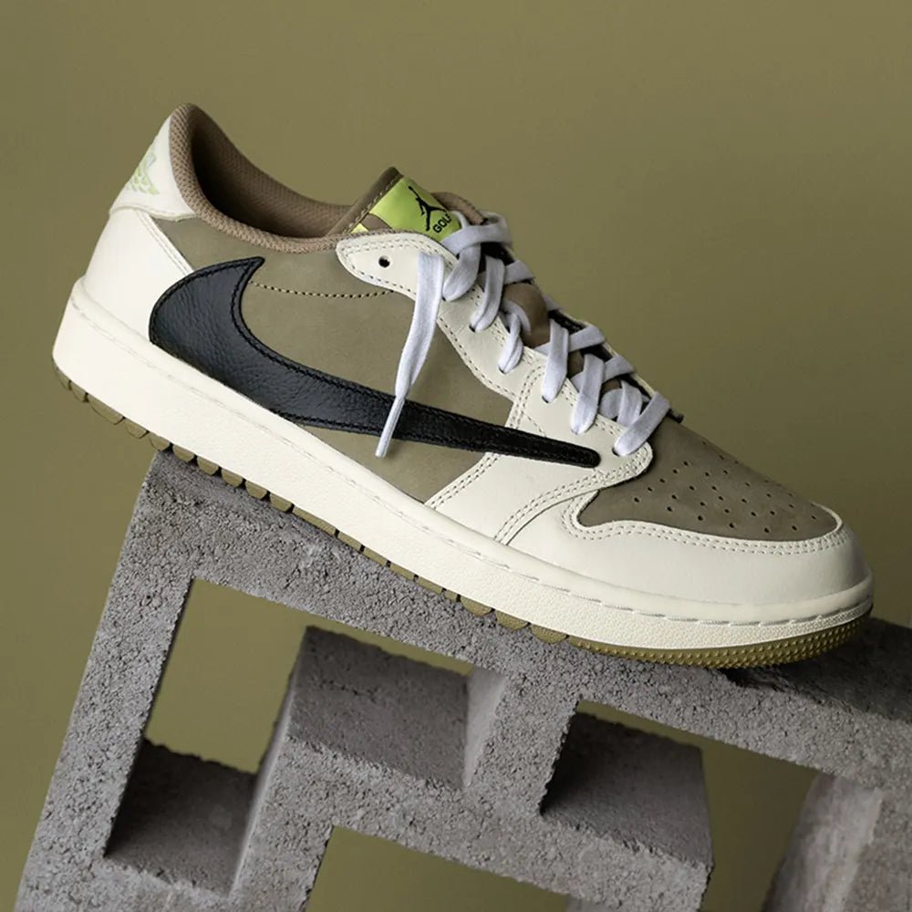 Air Jordan 1 Low Golf x Travis Scott Neutral Olive - Mentastore