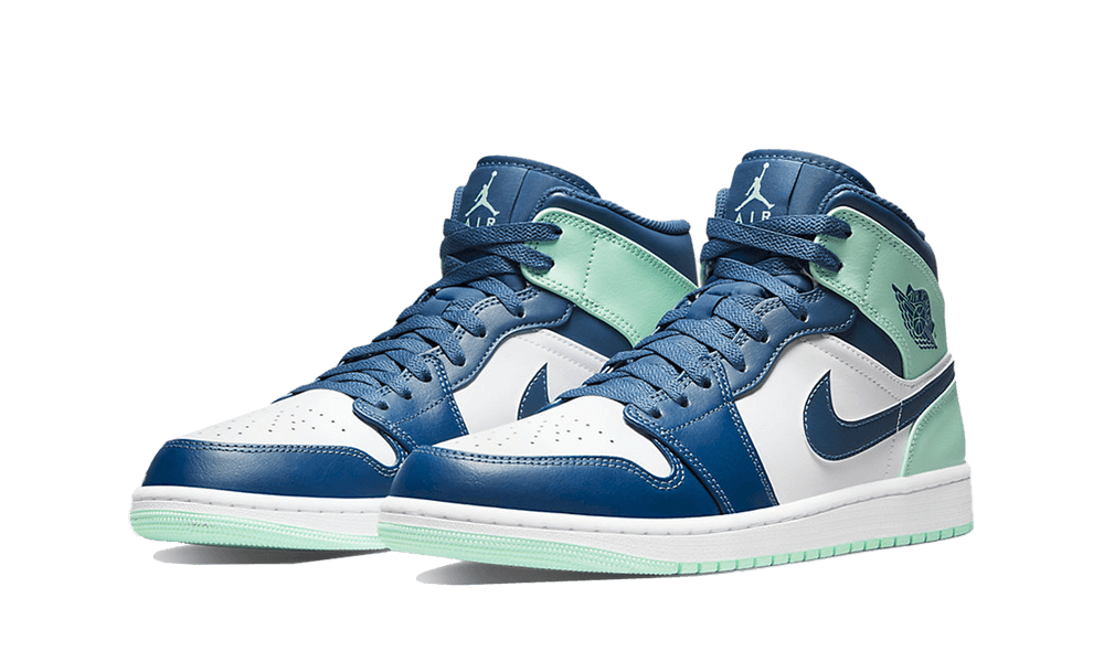 Air Jordan 1 Mid Blue Mint - 554724 - 413 - Mentastore
