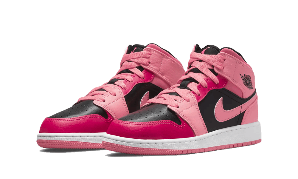 Air Jordan 1 Mid Coral Chalk (GS) - 554725 - 662 - Mentastore