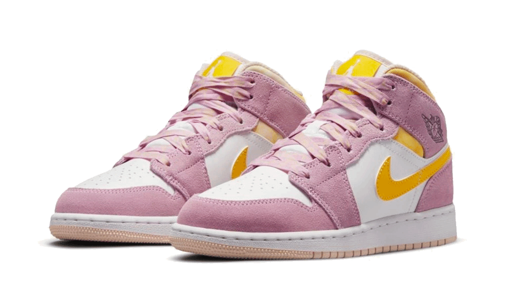 Air Jordan 1 Mid Light Artic Pink (GS) - DC9517 - 600 - Mentastore