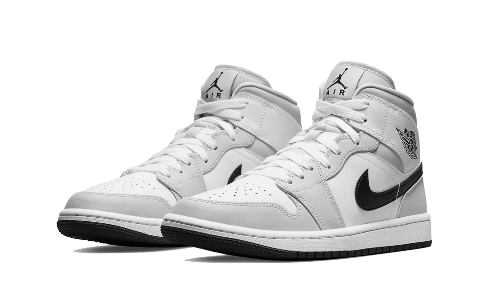 Air Jordan 1 Mid Light Smoke Grey Black (W) - BQ6472 - 015 - Mentastore