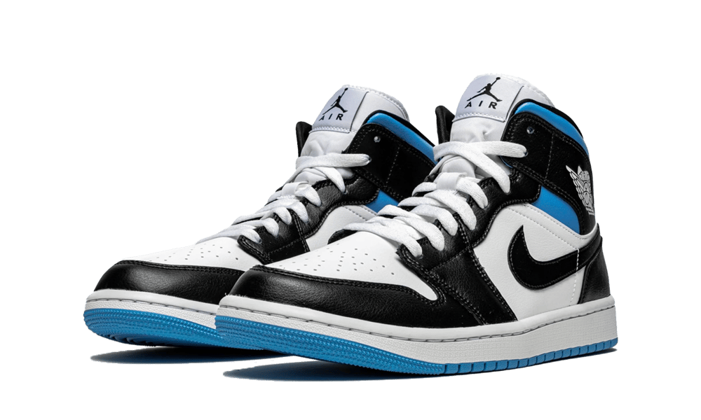 Air Jordan 1 Mid Royal Black and Blue (W) - BQ6472 - 102 - Mentastore