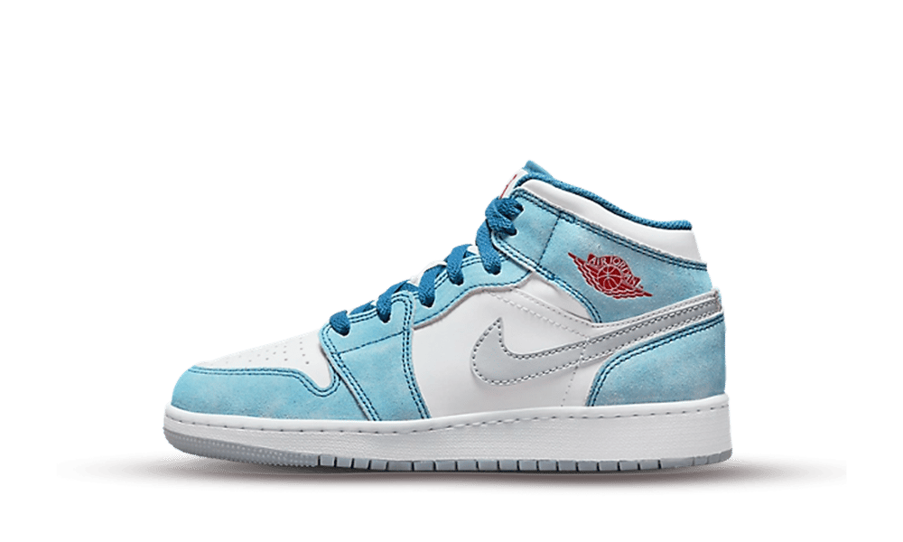 Air Jordan 1 Mid SE French Blue Light Steel (GS) - DR6235 - 401 - Mentastore