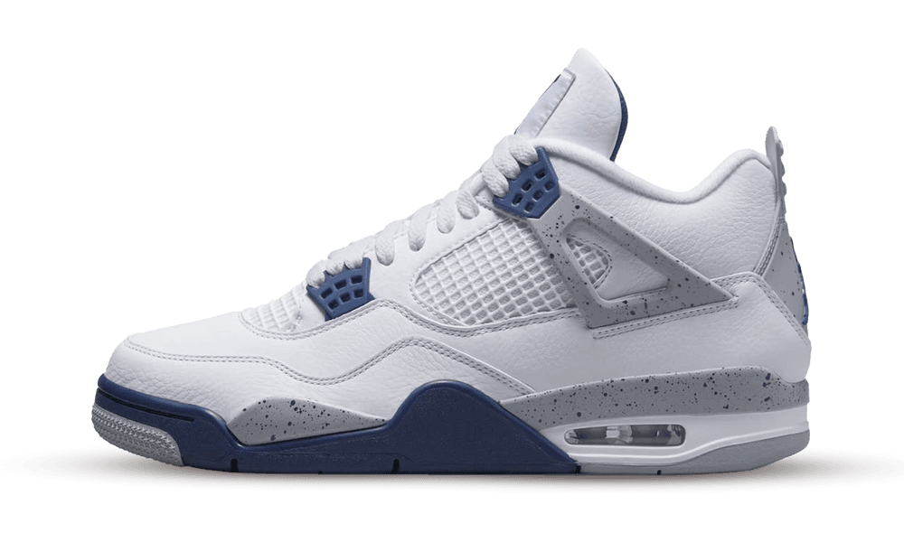 Air Jordan 4 Retro White Midnight Navy - DH6927 - 140 - Mentastore