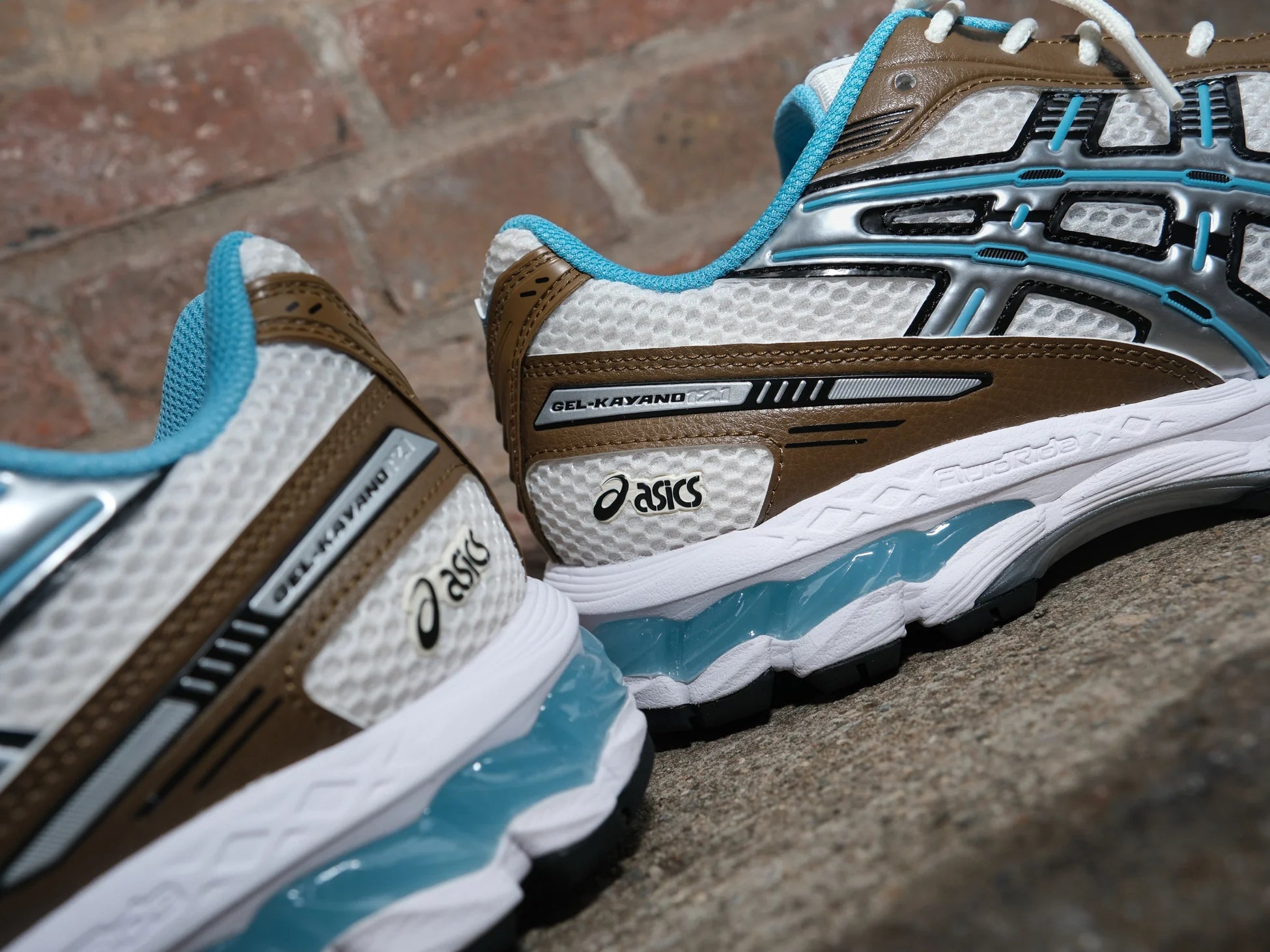 Asics gel - kayano 12.1 Brown blue - 1203A827 - 101 - Mentastore
