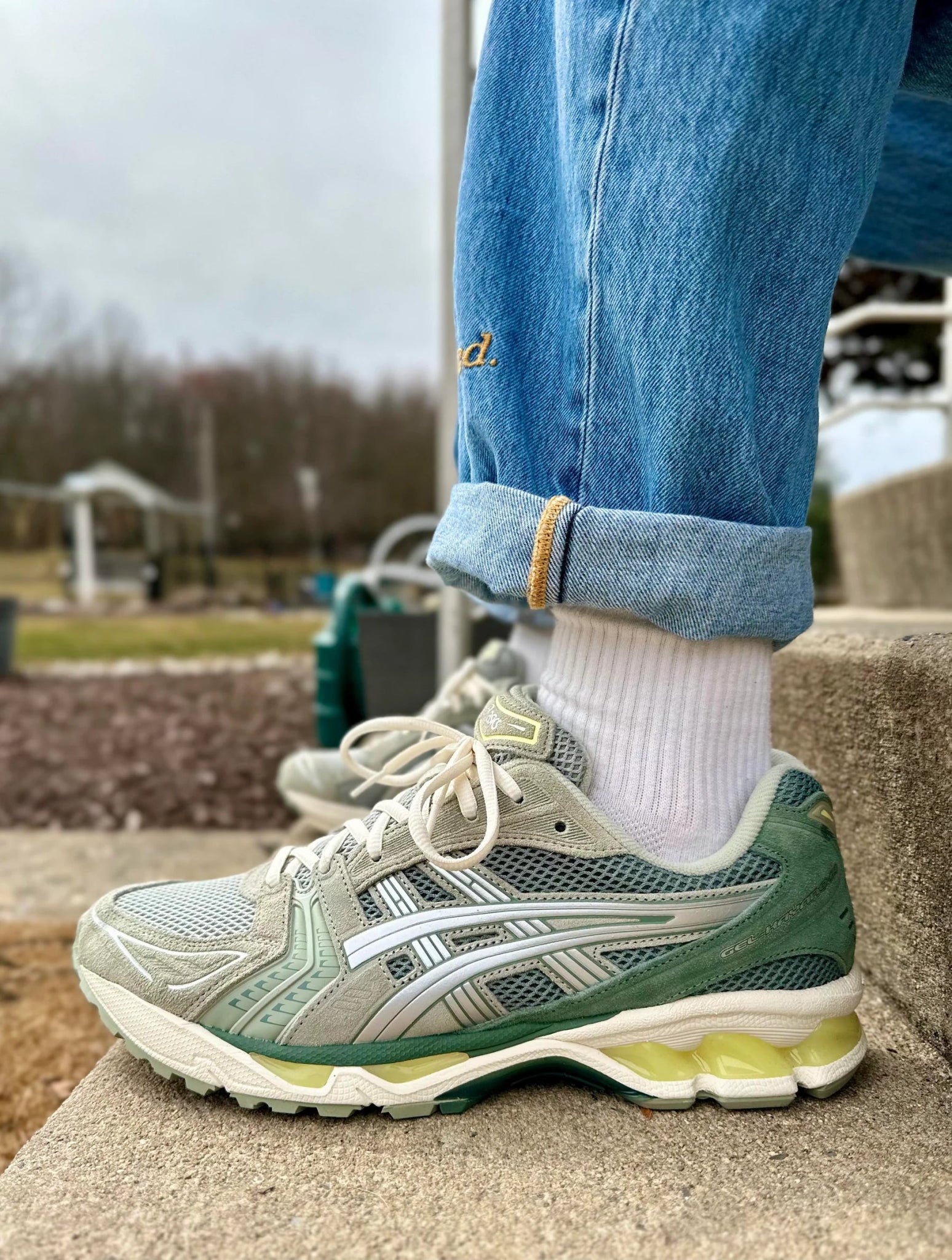 ASICS Gel - Kayano 14 Olive Grey - 1201A161-301 - Mentastore