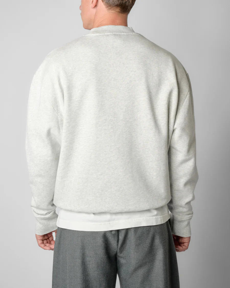 CHIQUE NOIR - CREWNECK - GREY MELANGE - Mentastore