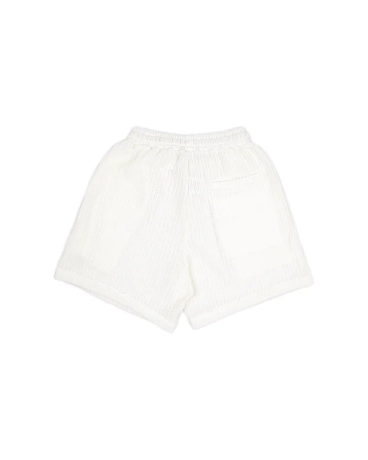 CHIQUE NOIR NITTED SHORT - ECRU/GREEN - - Mentastore