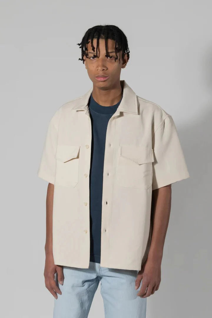 CHIQUE NOIR - OVERSHIRT - LIGHT TAUPE - Mentastore