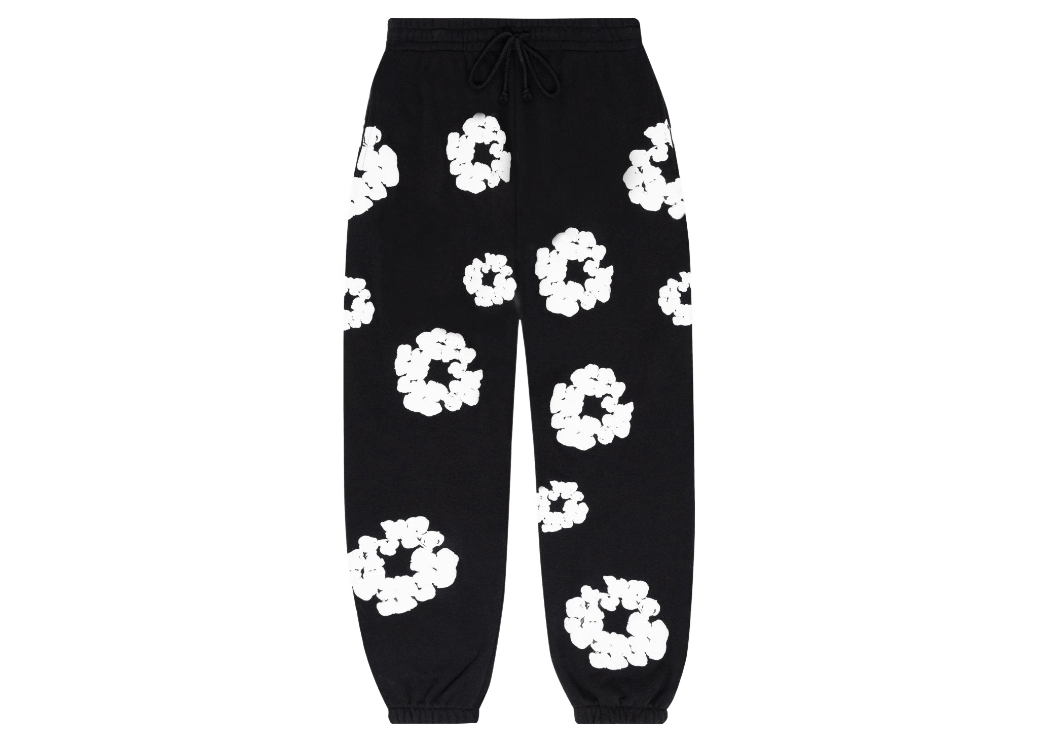 Denim tears the cotton wreath sweatpants black - - Mentastore