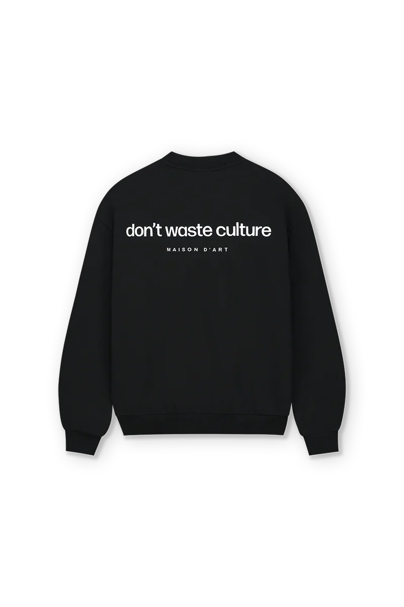 DON'T WASTE CULTURE - Matt | Black - D14.1315black - Mentastore