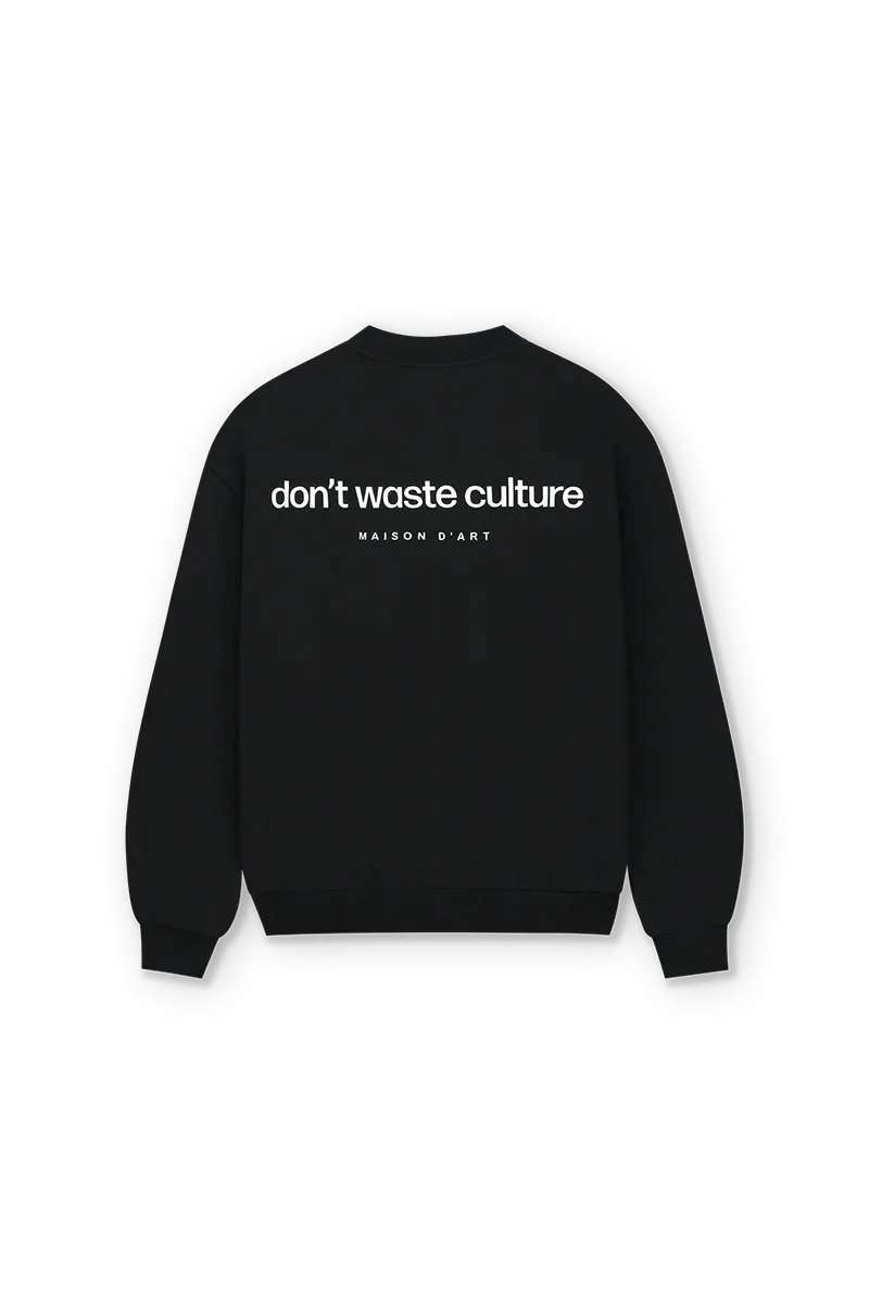 DON'T WASTE CULTURE - Matt | Black - D14.1315black - Mentastore
