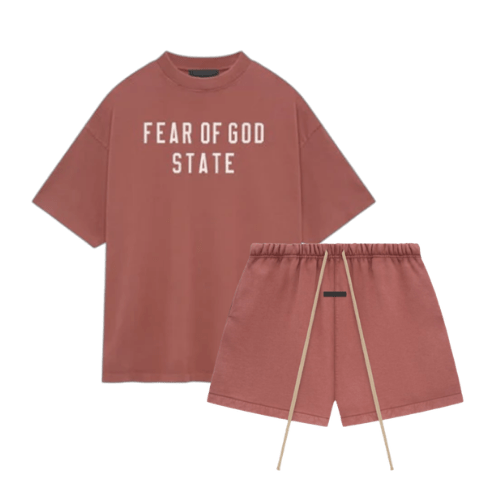 Fear of God Essentials Crimson Summer Set - - Mentastore