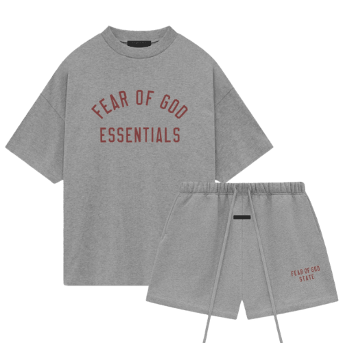 Fear of God Essentials Dark Heather Summer Set - - Mentastore