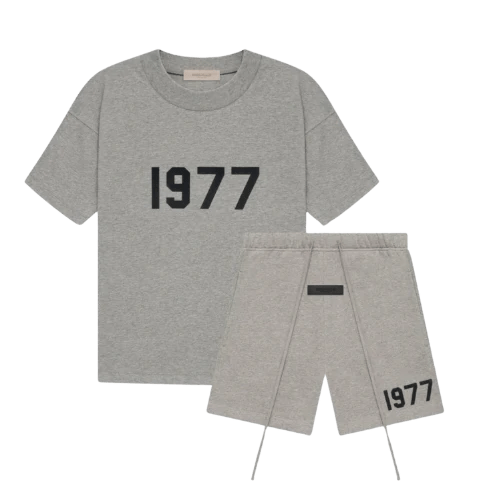 Fear of God Essentials Dark Oatmeal 1977 Summer set - Mentastore
