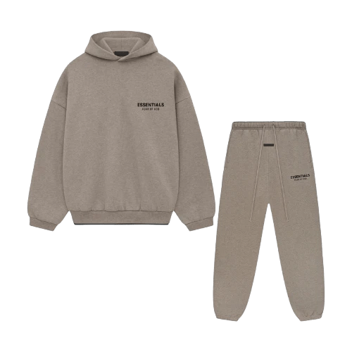 Fear of God Essentials FW24 Heather Gray Full Set - Mentastore