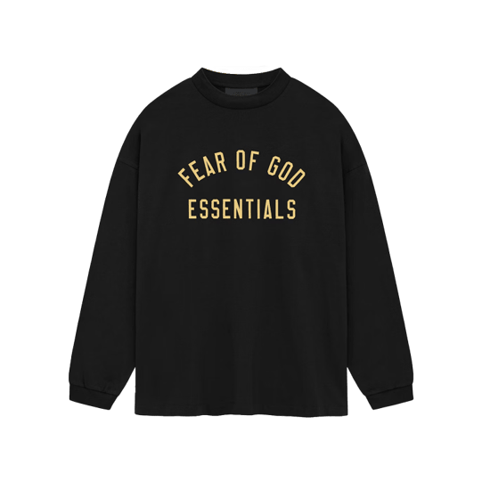 Fear of God Essentials Long - sleeve Black/Yellow - - Mentastore