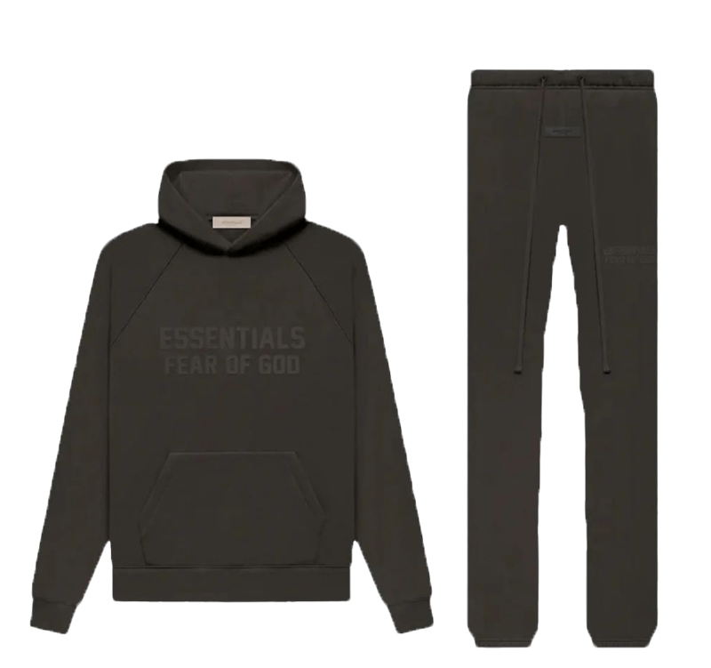 Fear of God Essentials Off Black - Fear - of - God - Essentials - Off - Black - Full - Set - Mentastore