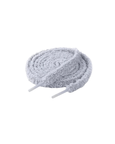 Fluffy laces Grey 120 cm - - Mentastore