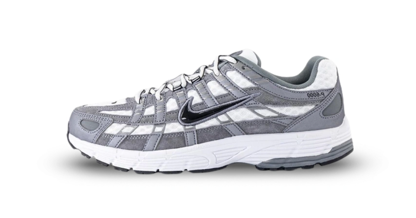 Nike P-6000 White Metallic Cool Grey Black