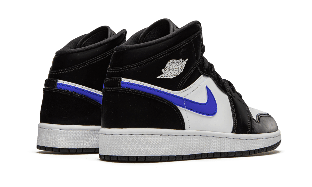 Jordan 1 Mid Black Racer Blue GS - 554725-084 - Mentastore
