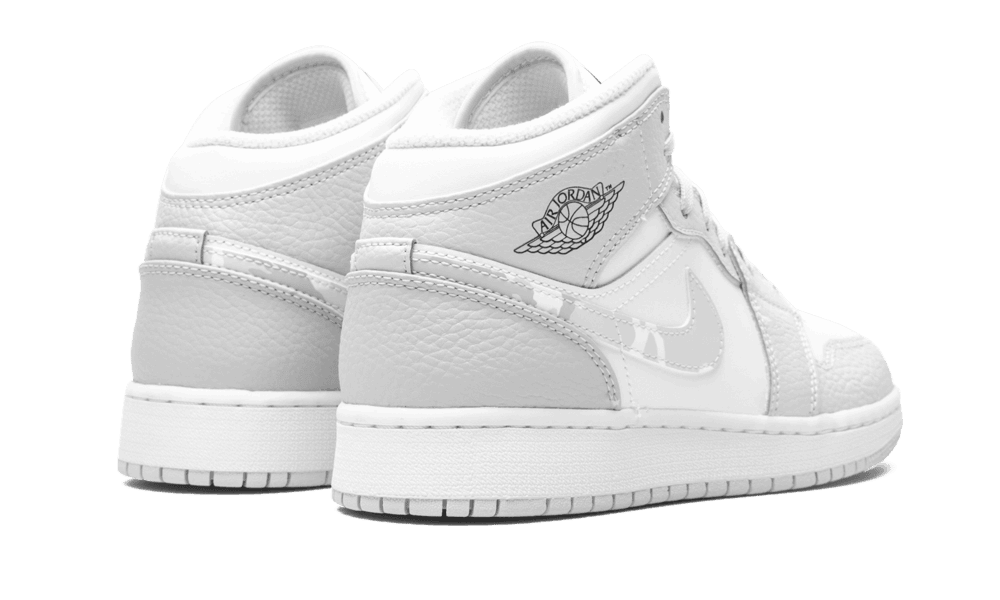 Jordan 1 Mid SE Swoosh Logo Grey Camo - DD3235-100 - Mentastore