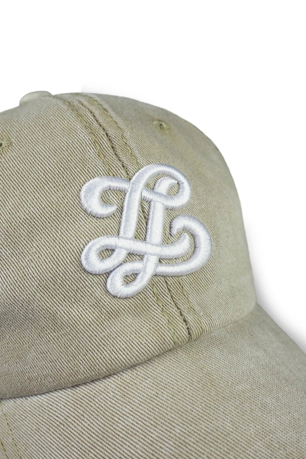 Lueur - Distressed Washed Beige Cap - - Mentastore
