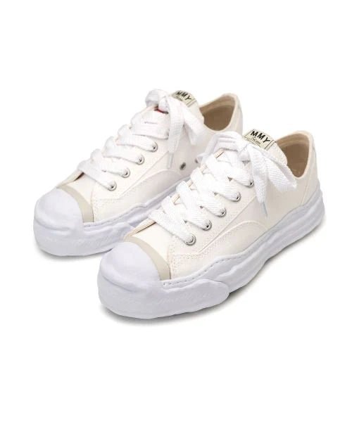 Maison Mihara Yasuhiro Hank OG Sole Canvas Low White - A05FW702 - Mentastore