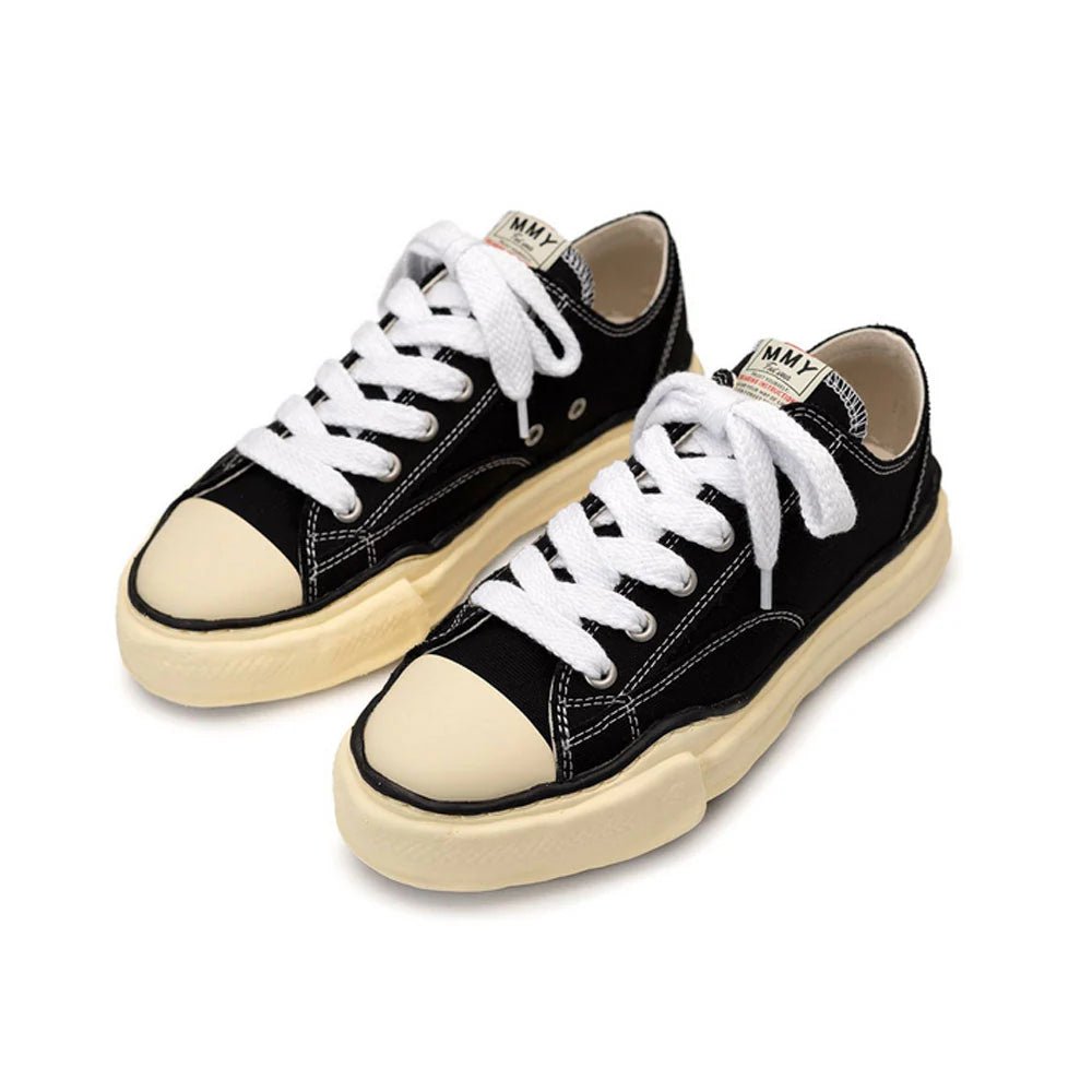 Maison Mihara Yasuhiro Peterson OG Vintage Sole Canvas Low Black - A09FW733-BLK - Mentastore