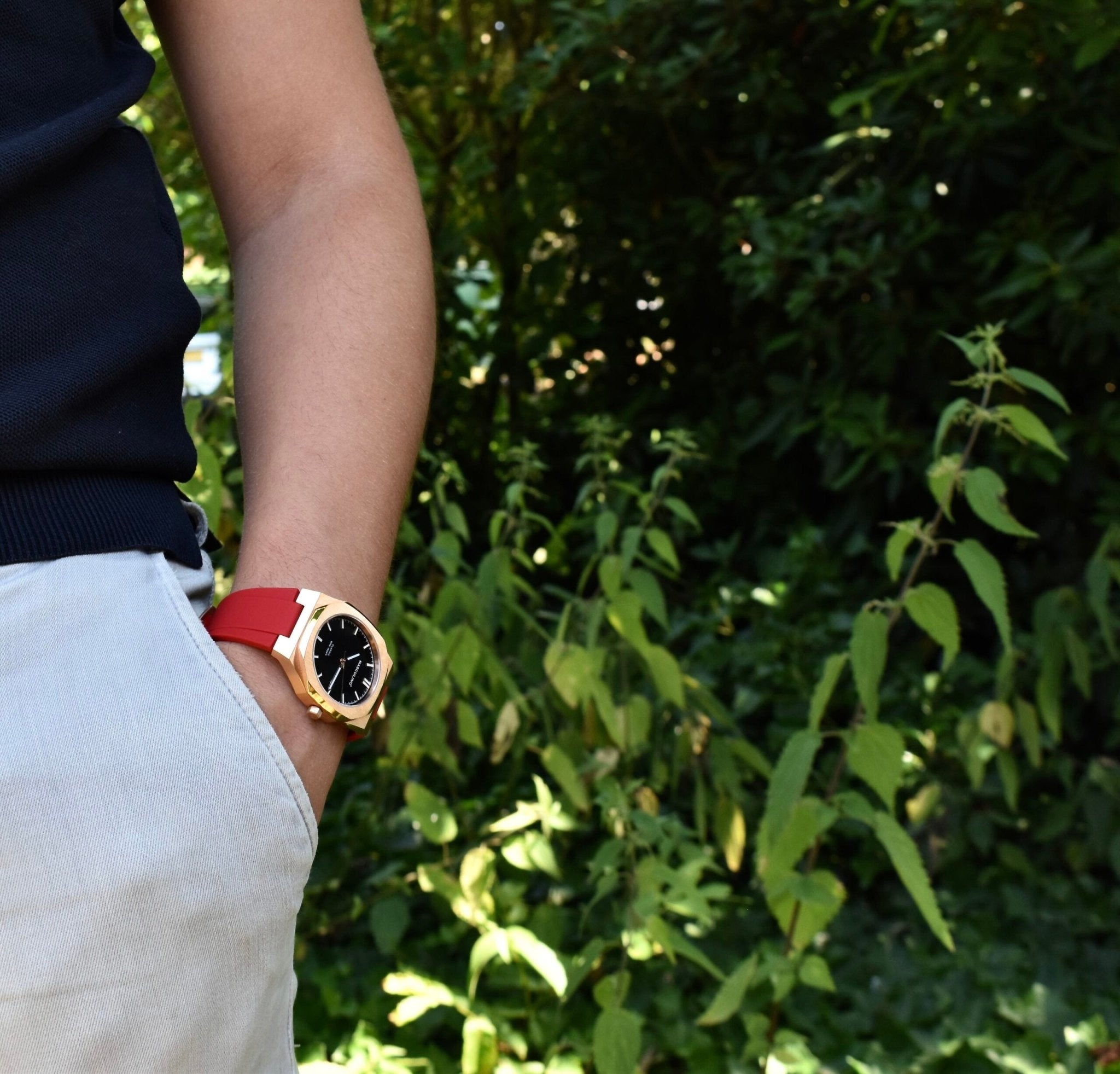 Masculino - Red strap Gold - SC1930 - Mentastore