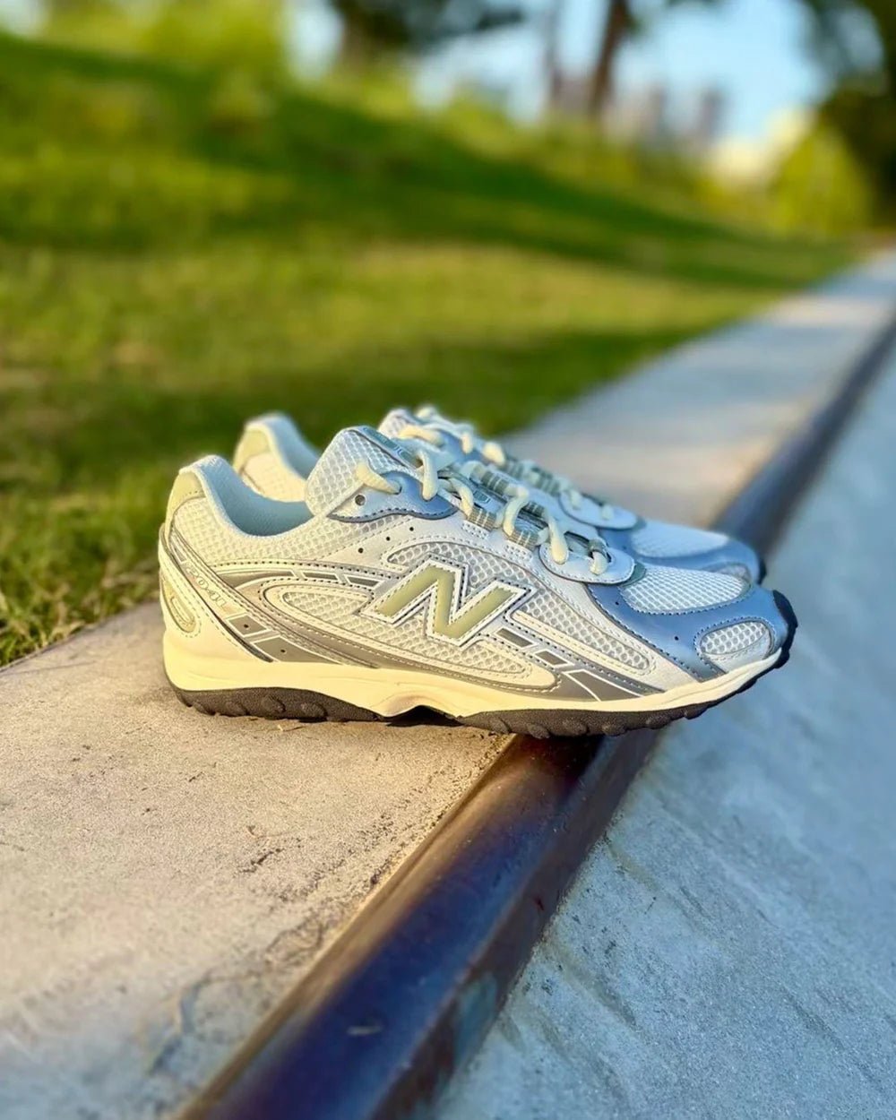New Balance 204L Silver Metallic Sage Green - - Mentastore