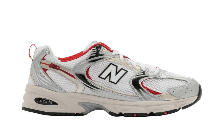 New Balance 530 White Grey Red - MR530ZNR - Mentastore
