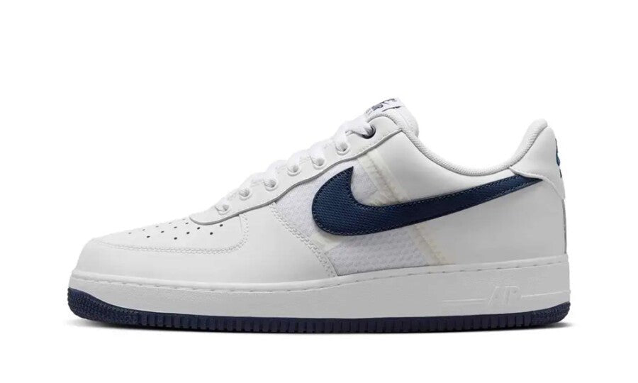 Nike Air Force 1 Low '07 LV8 SE Mesh Tape White Midnight Navy - IH4462-100 - Mentastore