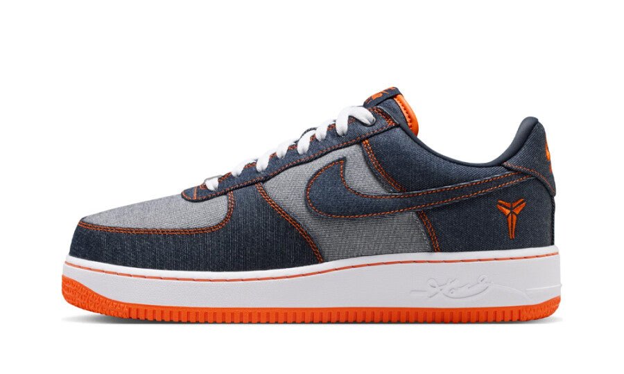 Nike Air Force 1 Low Protro Kobe Bryant Denim Obsidian Safety Orange - IM1980-400 - Mentastore