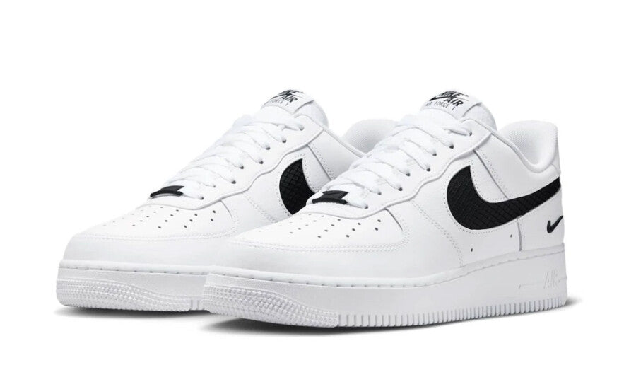 Nike Air Force 1 Low SE Nylon Swoosh White Black - IH4452-100 - Mentastore