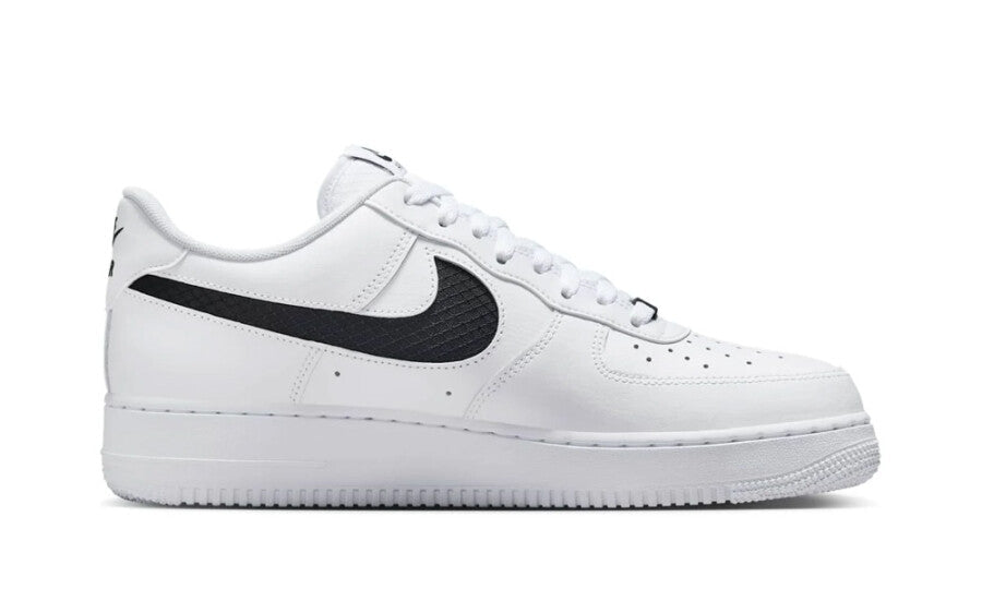 Nike Air Force 1 Low SE Nylon Swoosh White Black - IH4452-100 - Mentastore