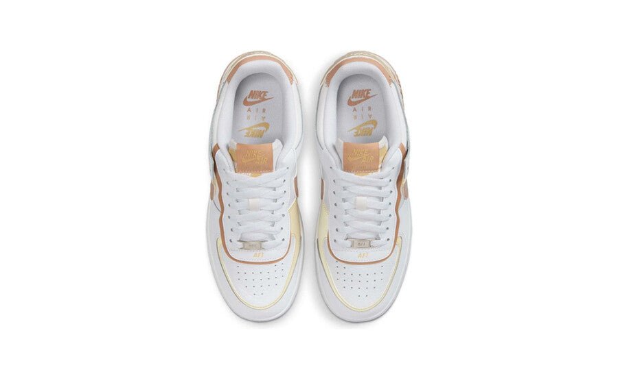 Nike Air Force 1 Low Shadow White Team Gold Rattan (Women's) - DZ1847-111 - Mentastore