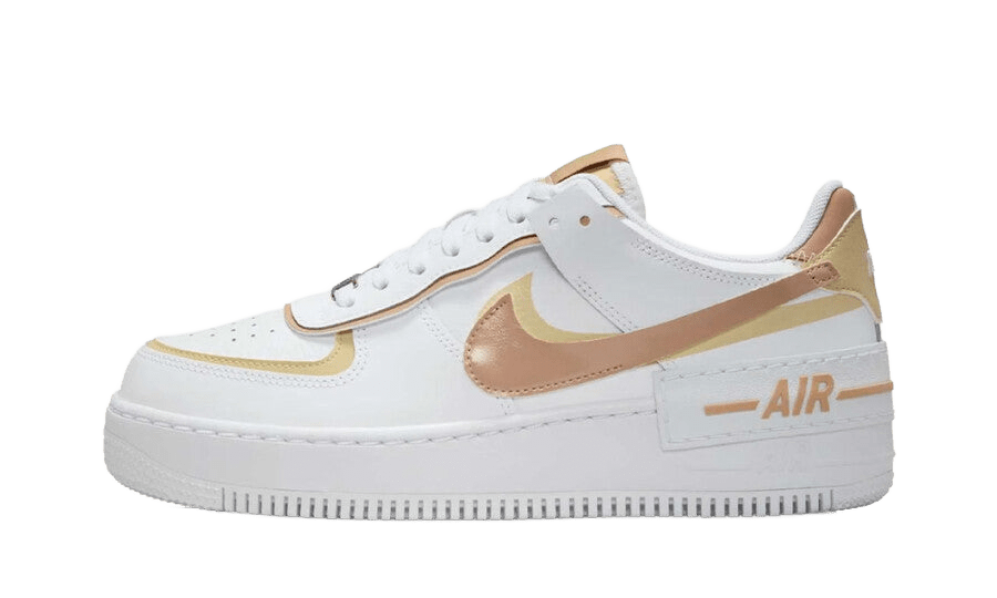 Nike Air Force 1 Low Shadow White Team Gold Rattan (Women's) - DZ1847-111 - Mentastore