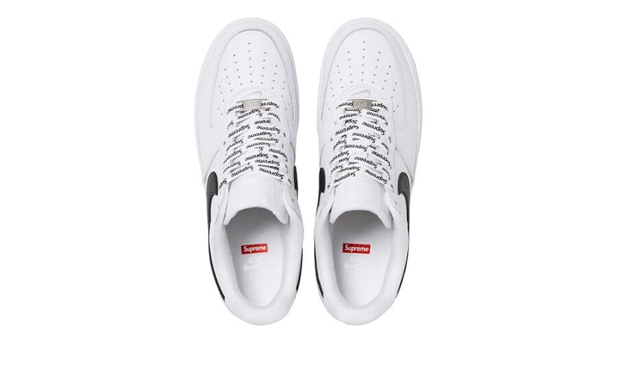 Nike Air Force 1 Low Supreme White Black - CU9225-102 - Mentastore