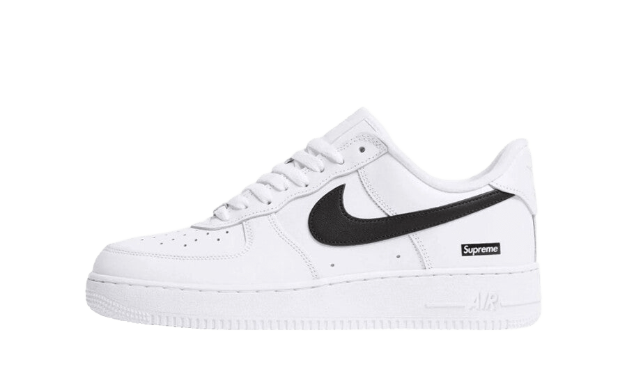 Nike Air Force 1 Low Supreme White Black - CU9225-102 - Mentastore