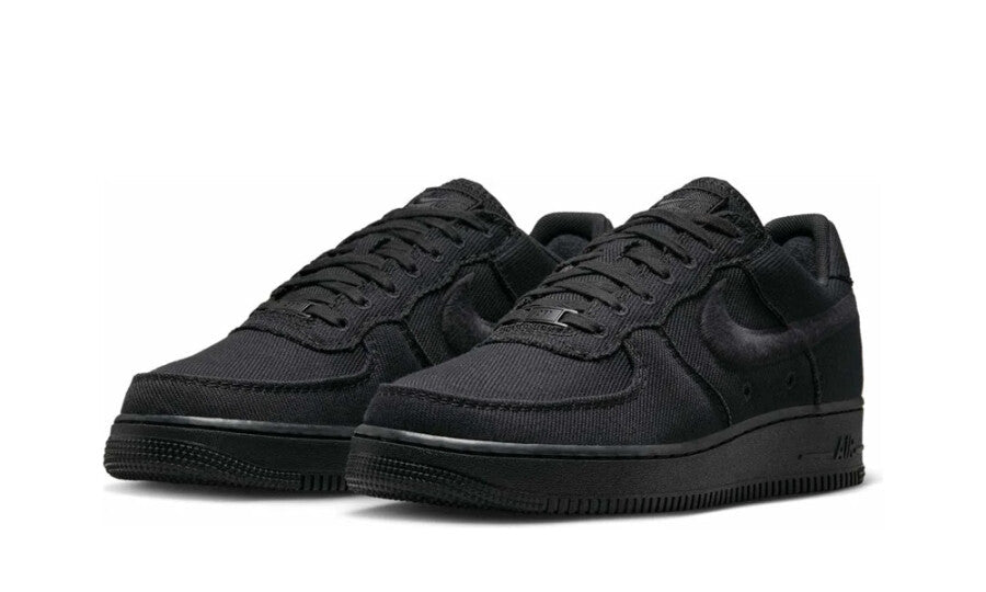 Nike Air Force 1 Low Triple Black Canvas - HV1204-002 - Mentastore