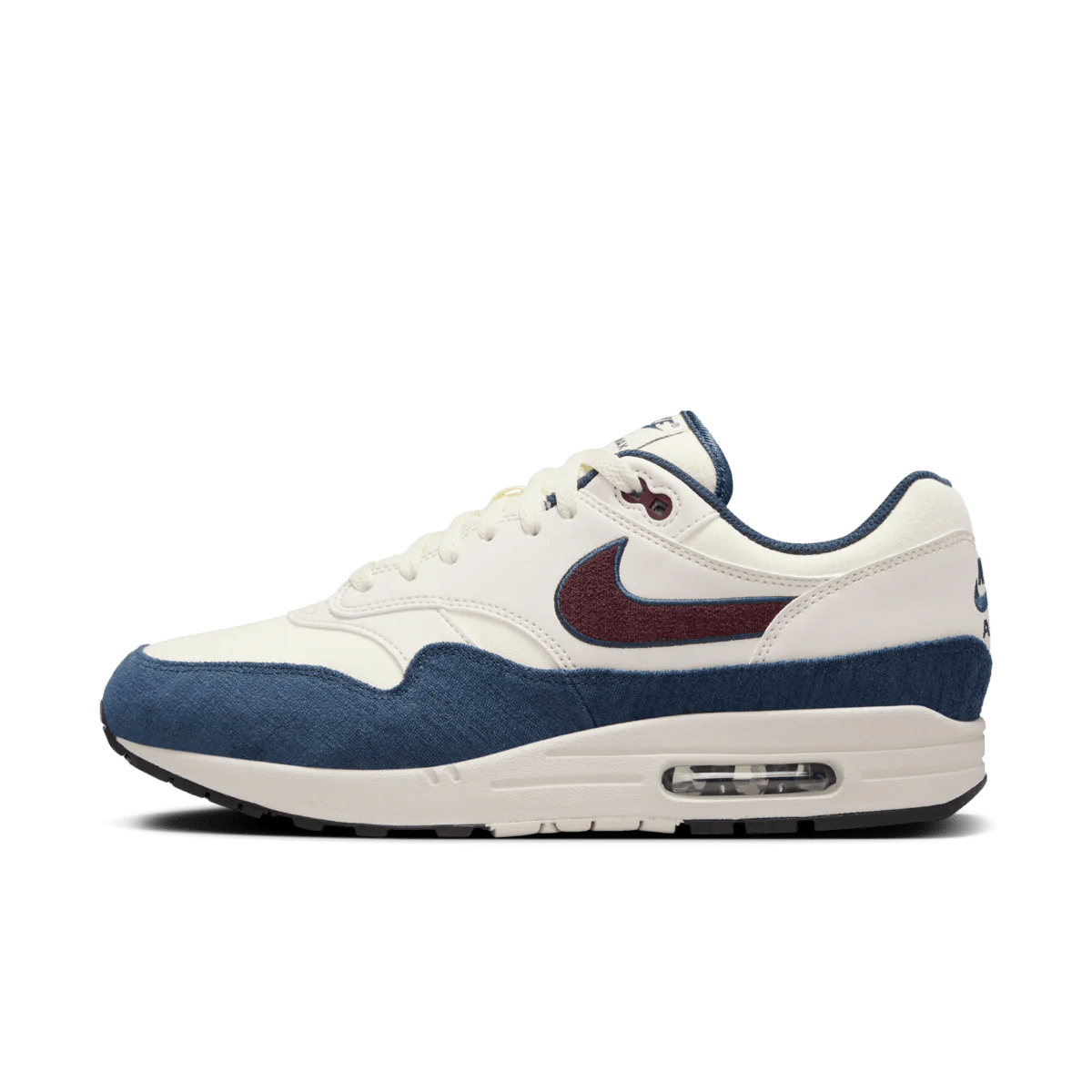 Nike Air Max 1 Coconut Milk Burgundy Crush Navy - FN6952-103 - Mentastore