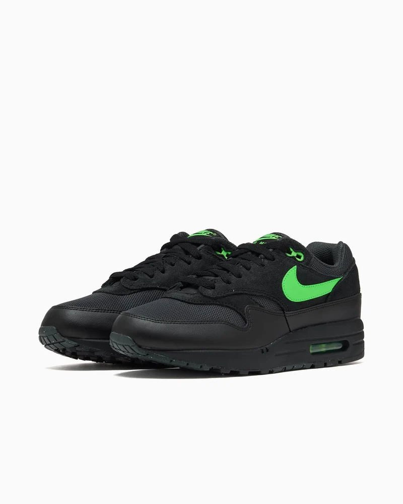 Nike Air Max 1 Essential Black Green Strike - 537383-030 - Mentastore