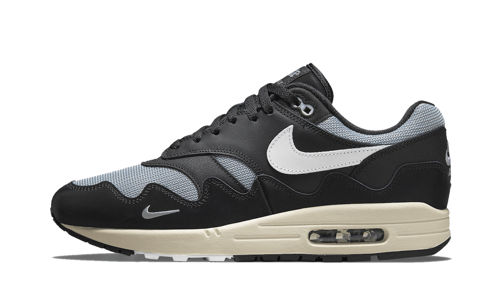 Nike Air Max 1 Patta Waves Metallic Silver White Black