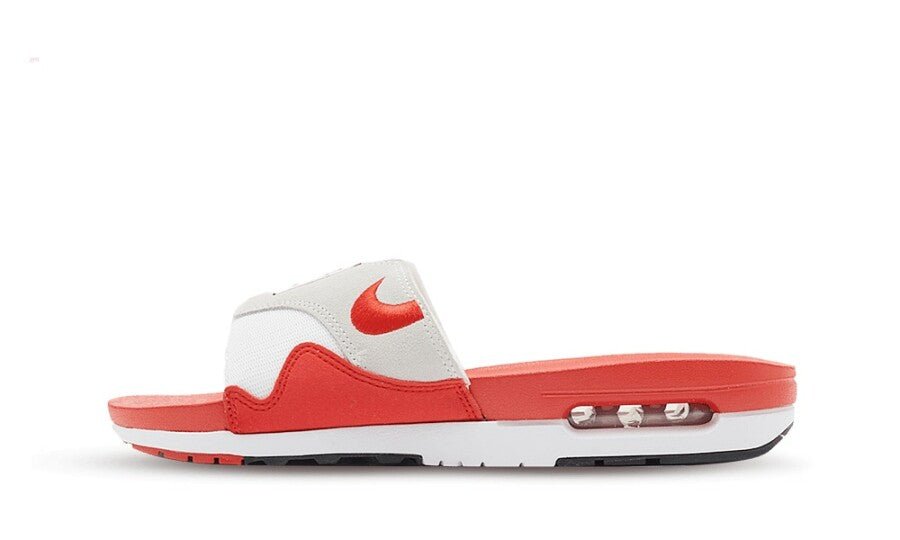 Nike Air Max 1 Slide White University Red - DH0295-103 - Mentastore