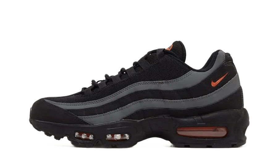 Nike Air Max 95 Black Grey Safety Orange - DX2657-001 - Mentastore
