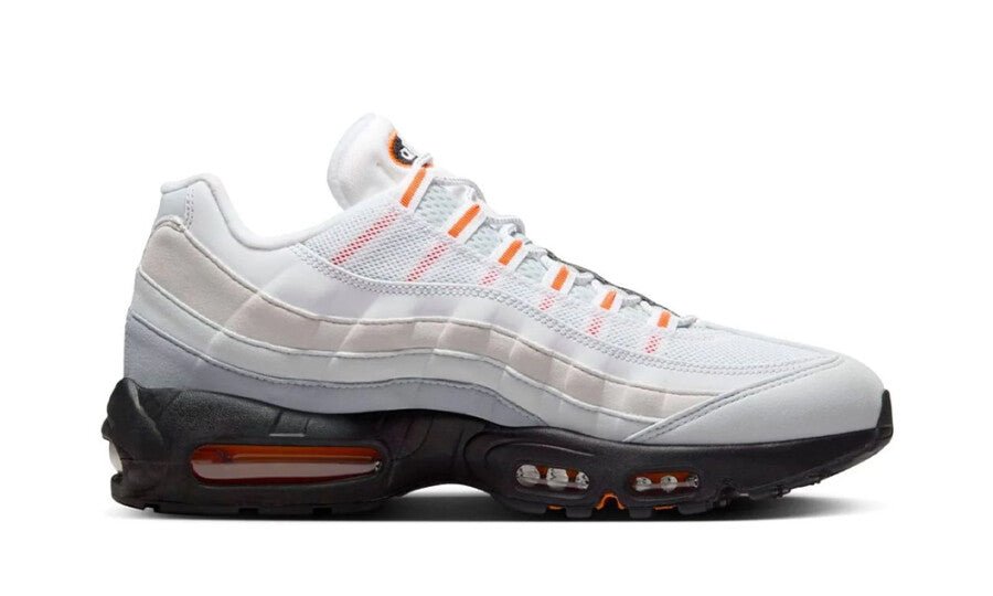 Nike Air Max 95 Wolf Grey Safety Orange Pure Platinum - HM0622-002 - Mentastore